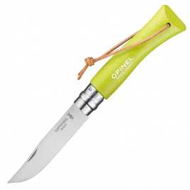 Нож складной Opinel 7 Trekking Colored 002207, 80 мм, лайма