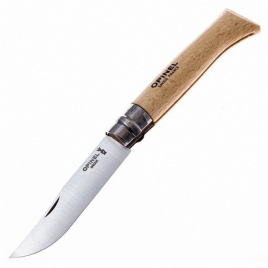 Нож складной Opinel 10 Tradition Inox 123100, 100 мм, бук