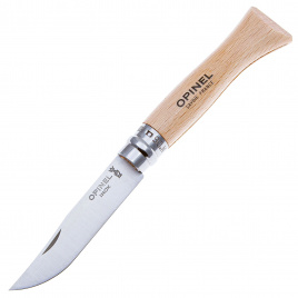 Нож складной Opinel 6 Traditional Inox 123060, 70 мм, бук