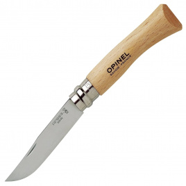 Нож складной Opinel 7 Traditional Inox 000693, 80 мм, бук