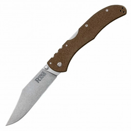 Нож складной Cold Steel Range Boss Flat Dark Earth 20KR9, 102 мм, коричневый