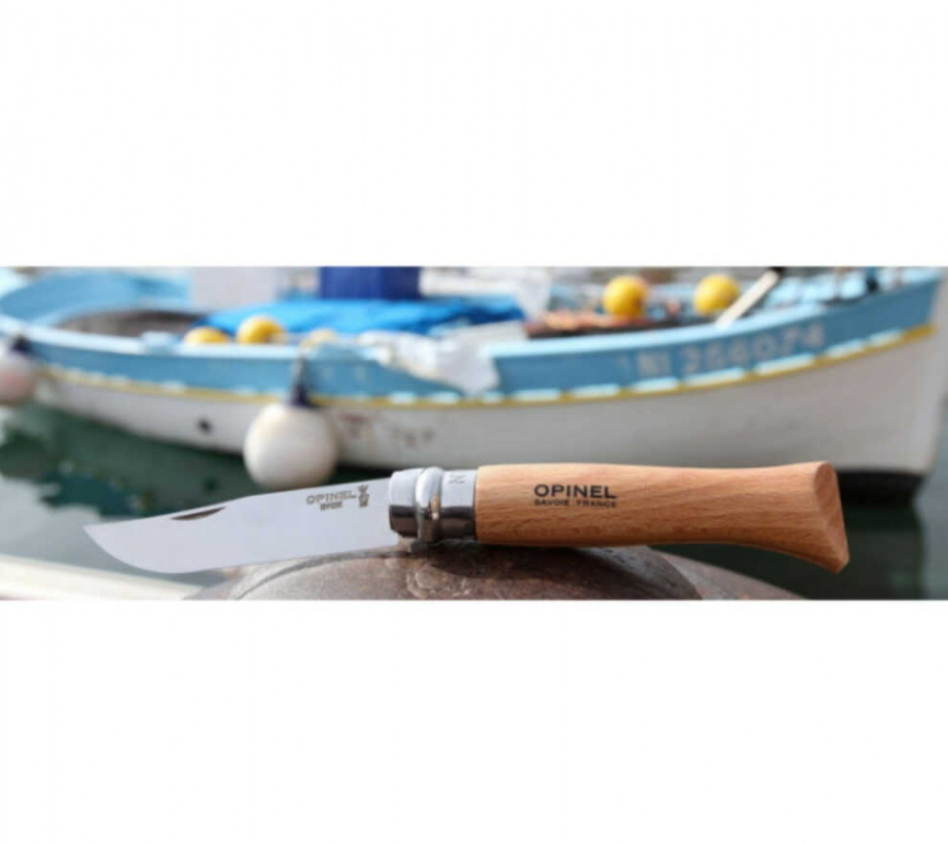 Нож складной Opinel 9 Tradition Inox 001254, 90 мм, бук фото 4