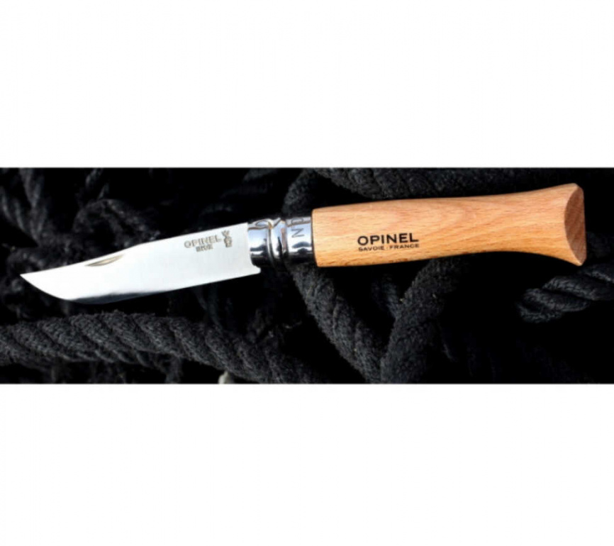 Нож складной Opinel 9 Tradition Inox 001254, 90 мм, бук фото 3