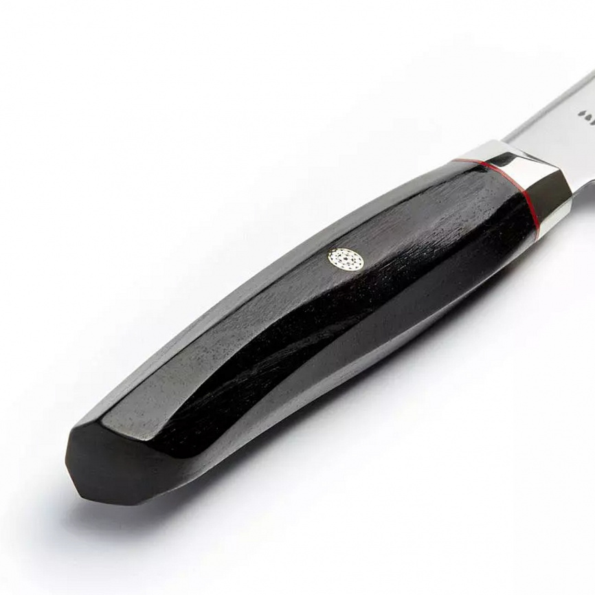 Нож кухонный сантоку Mcusta Zanmai Revolution Black ZRB-1215G, 150 мм, микарта фото 2