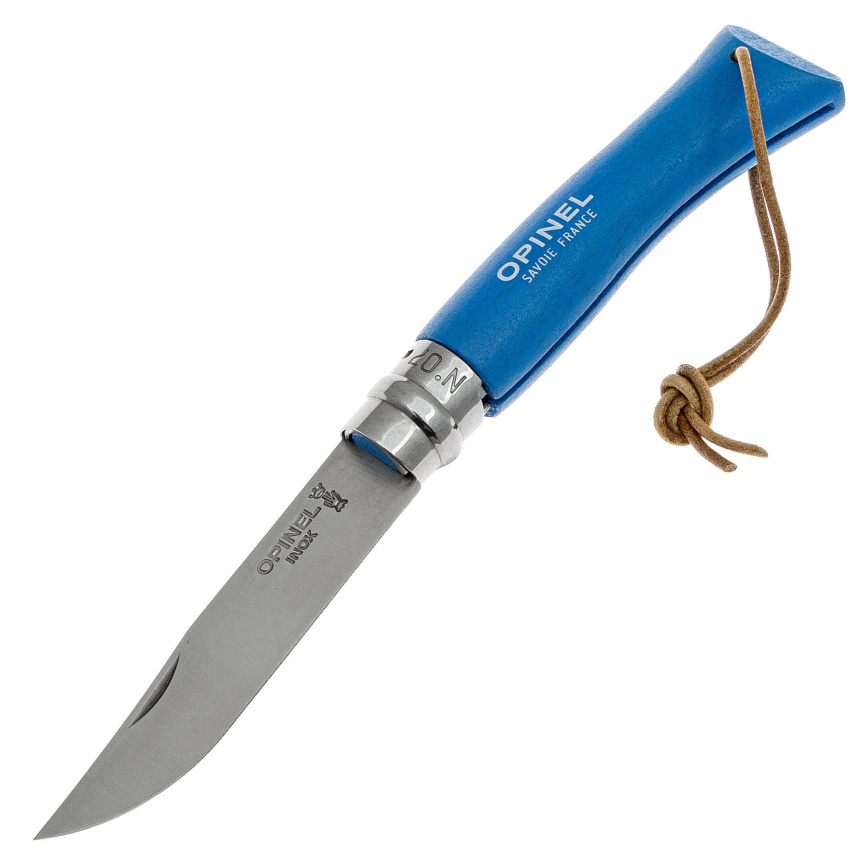 Нож складной Opinel 7 Tradition Inox 002206, 80 мм, синий фото 1