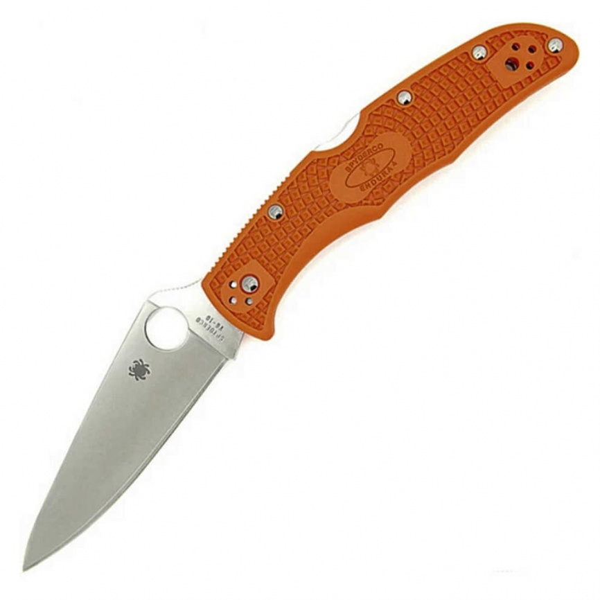 Нож складной Spyderco Endura 10FPOR, 97 мм, оранжевый фото 1