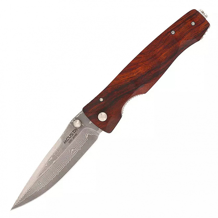 Нож складной Mcusta Tactility Elite Damask MC-0125D, 94 мм, айронвуд фото 1