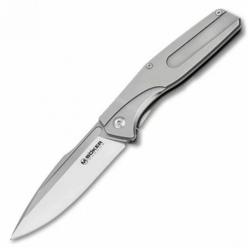 Нож складной Boker The Milled One 01SC083, 86 мм, серый фото 1