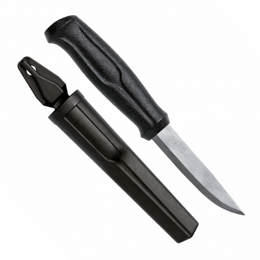 Нож разделочный Morakniv 510 Carbon Steel Black 11732, 95 мм, черный фото 2