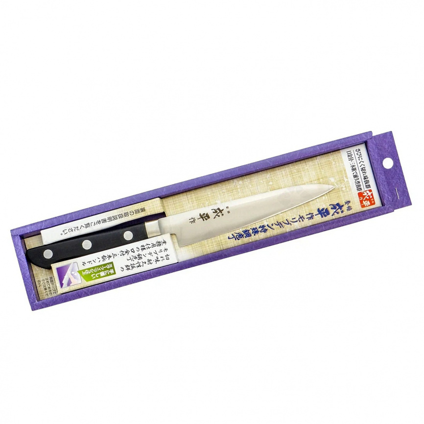 Нож кухонный универсальный Fuji Cutlery FC-40, 125 мм,  черный фото 2