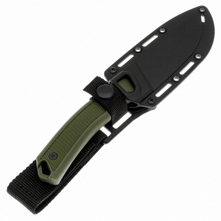Нож туристический Kershaw Deschutes Skinner Gut Hook 1883GH, 99 мм, зеленый фото 4