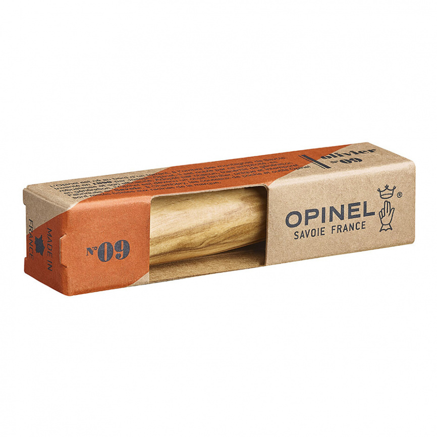 Нож складной Opinel 9 Tradition Inox 002426, 90 мм, олива фото 2