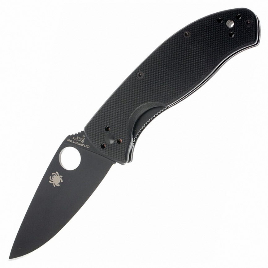 Нож складной Spyderco Tenacious 122GBBKP, 86 мм, черный фото 1